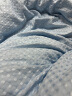 艾薇（AVIVI）床上四件套亲肤磨毛华夫格被套床单被罩宿舍 星空兰被套200*230cm 实拍图
