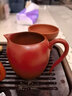 万壶园 紫砂公道杯茶海功夫茶具可搭配过滤茶漏大容量带把手茶道茶具配件宜兴原矿紫砂非陶瓷分茶器公杯 大红袍公杯+茶滤 实拍图