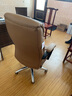 八九间B5可躺老板椅大班椅电脑椅人体工学椅办公椅子座椅皮椅电竞椅607 B5_棕PU_坐垫内置弹簧包 实拍图
