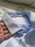 凡客诚品衬衫男长袖免烫男商务正装棉质80支提花条格衬衫 蓝千鸟 44 实拍图