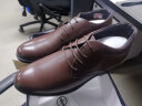 奥康棉鞋男冬季加绒保暖皮鞋真皮休闲加厚棉皮鞋爸爸鞋 黑色 加绒 43 实拍图