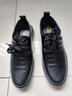 GENAI休闲皮鞋男士真皮商务鞋子男鞋春夏季透气中老年爸爸鞋平底开车鞋 黑色 镂空 洞洞皮凉鞋 透气夏季 38 码 (240mm) 实拍图