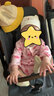 西儿婴儿帽子护卤门帽胎帽夏季薄款新生儿空顶帽男女宝宝发带 黄色胎帽【猫咪款】0-12个月 均码 实拍图