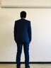海派浩宇 西服套装男士修身小西装商务正装微弹力套西伴郎服新郎结婚礼服 1696蓝色【西服+西裤】 2XL (180) 推荐130-145斤 实拍图