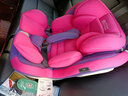 俏贝比儿童安全座椅汽车用 宝宝婴儿isofix 360度旋转可坐可躺 0-4-12岁 公主粉旗舰版【360度旋转+双接口 实拍图