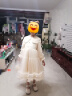 安妮优儿女童连衣裙秋装女宝宝2025新款儿童秋季裙子小女孩洋气公主裙秋款 香槟色 130 实拍图