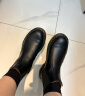 马丁（DR.MARTENS）春夏2976 YS 新中式黄线光面皮黑色男女款切尔西靴 黑色 38 偏小，推荐大一码 实拍图