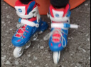 斯威（SWAY） 轮滑鞋儿童溜冰鞋男女童初学者套装滑轮鞋滑冰旱冰鞋成人直排轮 波蓝八轮全闪【专业头盔护具】一体支架 S(适合3-5岁)平时鞋码25-30 实拍图