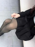 浪莎黑透肤光腿神器秋冬加绒裸感黑丝瘦腿袜防勾丝加厚可外穿打底袜裤 黑透肤-踩脚 1条 均码 320g【-5-15℃，80-140斤】 实拍图