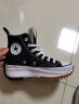 匡威（Converse）女鞋2023春季新款复古潮流厚底增高学生高帮休闲鞋板鞋帆布鞋1667 店长主推款166800C黑色 肖战同款 36-4 晒单实拍图