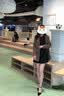 苏妃妃 高跟鞋凉鞋女韩版细跟春夏一字带凉鞋尖头橡胶底防滑超高跟单鞋 YD888-00-黑色 9cm 36 实拍图
