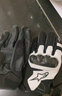 Alpinestars A星摩托车手套春秋夏季网眼透气机车骑士骑行手套SMX-1 V2 黑白色(亚洲版) L 实拍图