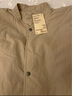 无印良品 MUJI 男女通用 不易沾水 立领大衣 无性别 男款女款 BDE16C1A 浅米色 XXS-XS 实拍图