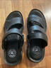 骆驼（CAMEL）凉鞋男真皮两用外穿凉拖鞋防滑软底户外沙滩鞋 A822211852-1 黑色 42 实拍图