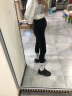 嫚熙（EMXEE）孕妇打底裤春秋裤孕妇托腹安全裤弹力休闲修身怀孕期外穿孕妇裤 浅灰-【轻薄款 适合20℃～25℃】 M 实拍图