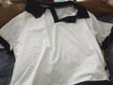范哲莎夏装女士新款上衣服短袖显瘦宽松T恤2022女装正肩法式POLO领原宿 白色款 M 适合86-105斤 实拍图