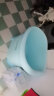 日康（rikang）浴桶 婴儿洗澡盆 儿童洗澡桶新生儿游泳桶赠浴凳 蓝色 X1002-1 晒单实拍图