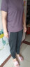 瑜味 瑜伽服女夏季网红韩版显瘦速干衣透气训练跑步健身房运动套装女 暗紫色短袖+长裤 XL（建议118-130斤） 实拍图