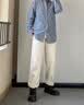 马克华菲马丁靴男中帮秋男鞋2026新款百搭黑色男靴英伦风皮鞋防滑工装靴 黑色 42 此款为皮鞋尺码=运动鞋码43 实拍图