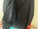奢树（SHESHU）西服套装男士商务正装西装修身职业装套西新郎服结婚礼服 藏青色两粒扣【西服+西裤】 185A 实拍图
