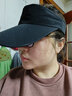 圣丹美冬防晒帽子男夏季薄款遮脸显脸小太阳帽女跑步运动鸭舌空顶遮阳帽 黑色 可调节(11厘米加长帽檐) 实拍图