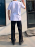 大嘴猴t恤男夏季纯棉短袖男女休闲百搭潮流品牌印花打底衫白色L 晒单实拍图