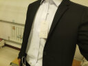 花花公子 西服套装男士商务修身西装男工作职业正装小西服男伴郎服装新郎结婚礼服外套 黑色双扣【西服+西裤+衬衫+领带+6件礼品】 175/XL【115-130斤】 实拍图
