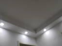 欧普照明（OPPLE）5只装防眩筒灯客厅天花过道灯超薄全铝嵌入式孔灯面板走廊调色 【高显防眩-铝材】5W/调色/银/开孔7-8.5cm【5只】 实拍图