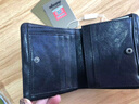 ANDSEEYOU品牌 钱包男 短款真皮手拿包 竖款带拉链皮夹 个性羊皮手抓包 时尚男青年商务手包 黑色 实拍图