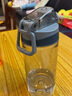 茶花塑料男女过滤运动水杯学生儿童户外便携随手杯密封防漏 灰色 1个 480ml 实拍图