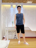 冰丝睡衣男夏季薄款背心短裤套装中老年宽松大码休闲运动坎肩男士家居服可外穿夏天父亲节礼物居家服 深灰 XL【建议体重140-170斤】 实拍图