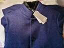 雅鹿男士中长款商务休闲可脱卸羽绒内胆保暖獭兔毛领毛呢大衣 藏青170 实拍图