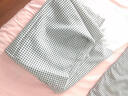 京弗 新款格子绵绸布料人造棉宝宝面料手工布头夏季薄款棉绸布料 细小格子 1米 实拍图