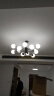 皇盟 北欧吊灯客厅灯魔豆全屋灯具套餐组合卧室灯餐厅简约现代后现代风格灯具 黑色12头奶白色灯罩 实拍图
