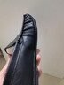 水木苒豆豆鞋男夏季韩版潮流英伦男鞋皮鞋休闲鞋子男驾车一脚蹬懒人乐福 黑色 #42 实拍图