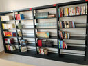 唐辑 钢制书架书柜落地学校图书馆阅览室档案架 黑色单面五层一列四 实拍图