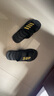 卡帝乐鳄鱼拖鞋男士休闲拖鞋浴室家居一字拖百搭凉拖鞋子 男 1492 黑金 39 实拍图