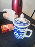 荣窑坊（Rong yao fang） 景德镇陶瓷青花茶杯马克杯瓷杯老板杯带盖老式复古怀旧茶水杯 复古飞龙 实拍图