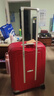 新秀丽（Samsonite）欧洲进口时尚纯色卡扣拉杆箱男女旅行行李箱 10U红色 25英寸托运箱 实拍图