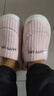 福虹辰2025踩屎感棉拖鞋女士厚底防滑冬季外穿居家情侣保暖学生棉拖男 粉色(竖条小熊) 38-39 适合37-38 实拍图