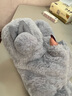 云见森知 兔耳手套女冬天学生加绒手套加厚保暖毛绒手套可爱萌卡通手套 米色 实拍图