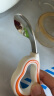 COOKSS儿童勺子宝宝学吃饭316不锈钢叉勺弯头婴儿硅胶短柄训练辅食勺橙 晒单实拍图