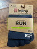 injinji五指袜中筒薄款专业防水泡跑步袜coolmax运动速干脚趾袜子 海军蓝 M(40.5-44) 实拍图