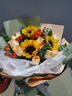 琐拉鲜花速递玫瑰向日葵混搭花束送朋友长辈礼物全国同城配送 向日葵香槟混搭新款花束 实拍图