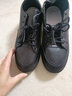 九寸阳光男鞋2025春季新款厨房防水防滑板鞋男士休闲皮鞋纯黑色工作鞋 黑色42码 实拍图