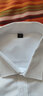宾牧鸟商务胖子衬衫男宽松特大码长袖白衬衣加肥加大号休闲免烫职业工装 白色 XL 42适合160-170斤 实拍图
