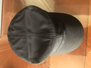 歌希尼尔军帽男春秋帽子男士鸭舌帽平顶帽大头围秋冬休闲帽百搭防晒遮阳帽 黑色封口款(不可调节大小) L 大码60cm 实拍图