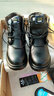 戈耐马丁靴男士真皮鞋冬季保暖加绒棉靴高帮雪地靴防滑大棉鞋皮靴子男 增高（厚绒+真皮） 41 码（255MM） 实拍图