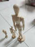 舒趣乐木质可活动关节人偶人体手指手模型木制公仔摆件素描小木头人玩偶 关节人-中号 晒单实拍图