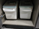 禧天龙米桶（抗菌防护有效抑菌）升级加厚米桶防潮防虫密封储米箱带滑轮赠量杯雾青 12L装（可容纳10kg大米） 实拍图